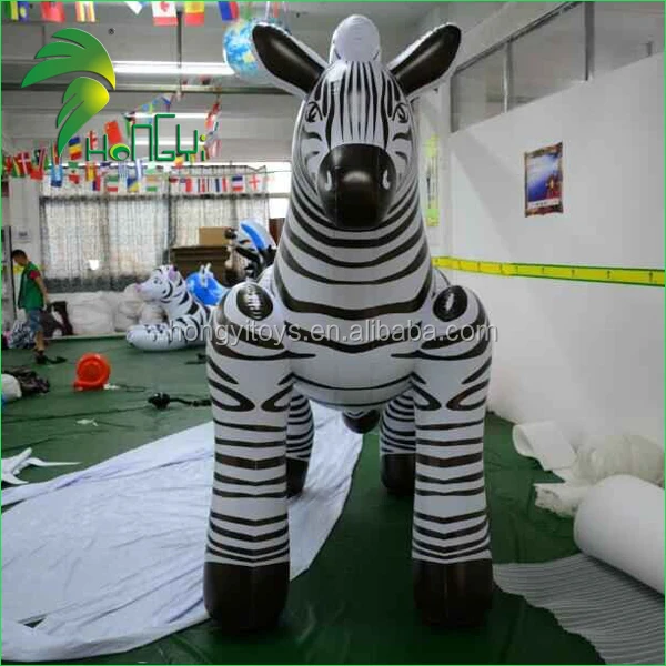 Hongyi Latest Giant Inflatable Cartoon Horse Toys Inflatable Sex Zebra For Promotion