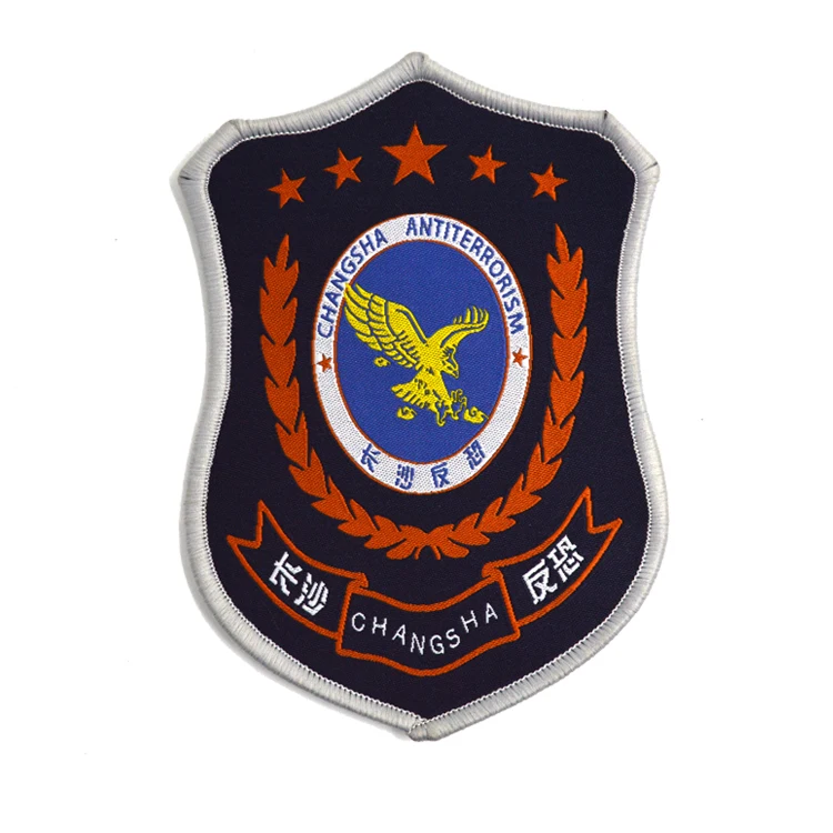 
Custom Logo Heat Cut End Folded Fabric Woven Damask Collar Labels Maker for T-Shirt 