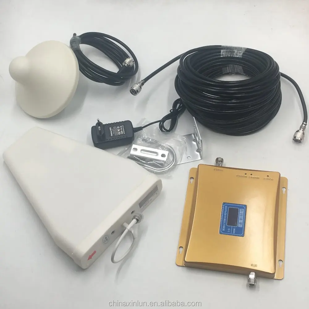 900 2100 GSM UMTS усилители сигнала мобильного телефона/ретранслятор для внутренних помещений с двойным жк-дисплеем