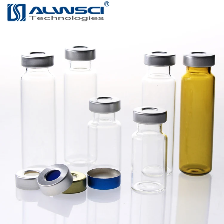 Gas chromatography 20mL GC crimp top headspace sample vials