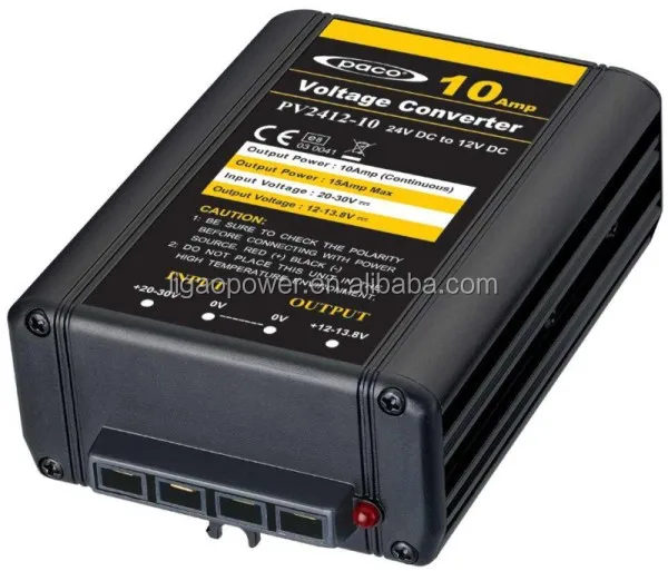 High Quality 24VDC to 12VDC Converters Step Down Converters 10A Input Fuse DC DC Converter