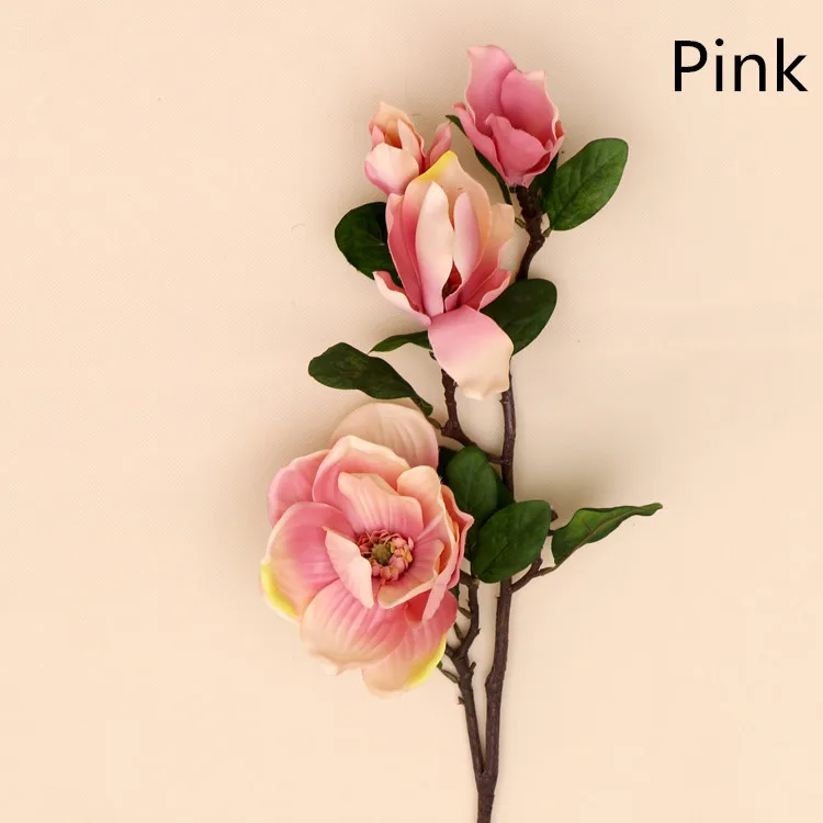 Wholesale party decorations DIY fake Private home public places hotel restaurant Occasion magnolia wedding flowers