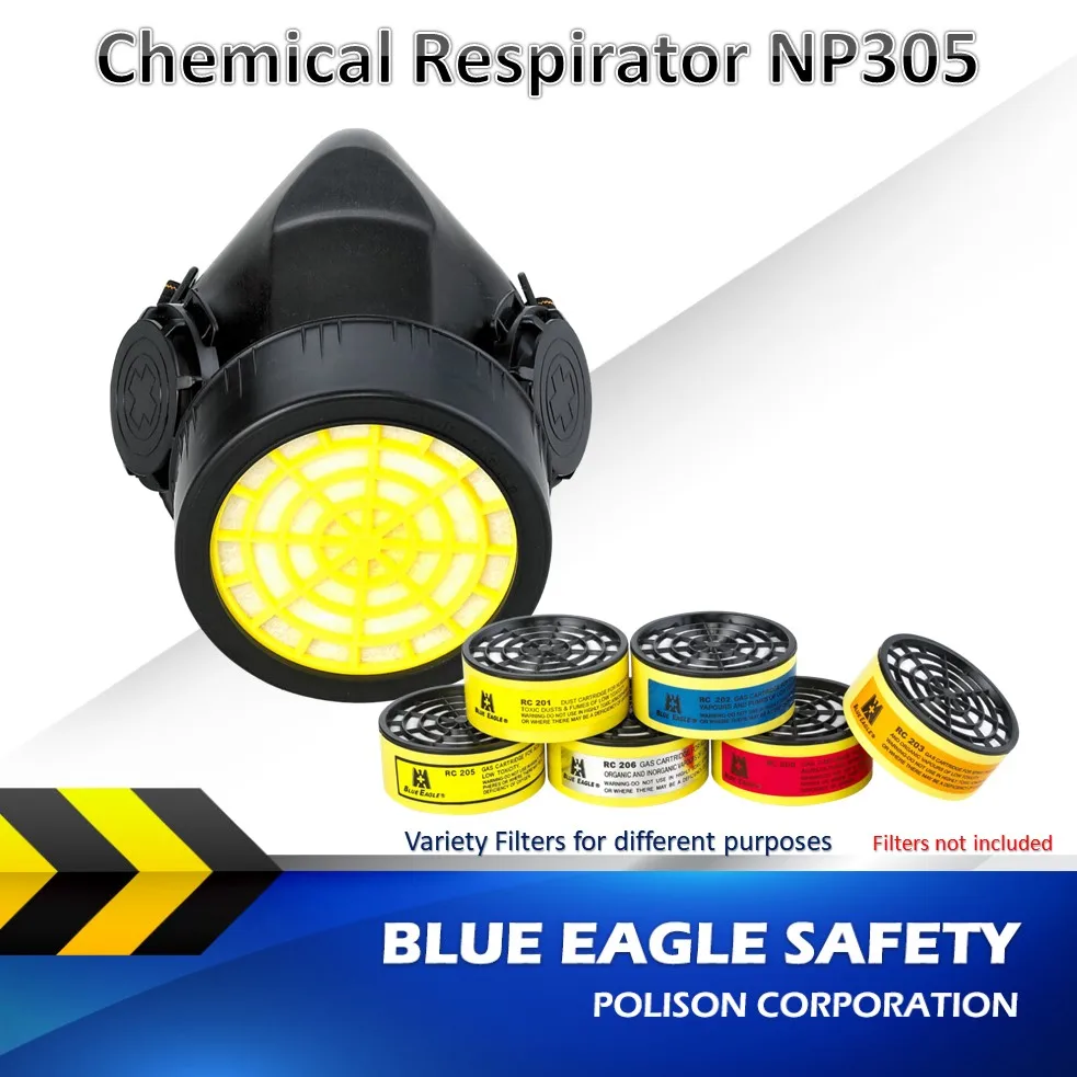 Workplace Safety Supplies NP305 carbon filter chemical respirator