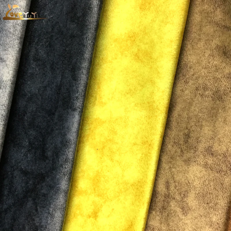 price per meter printed silk velvet fabric for sofa