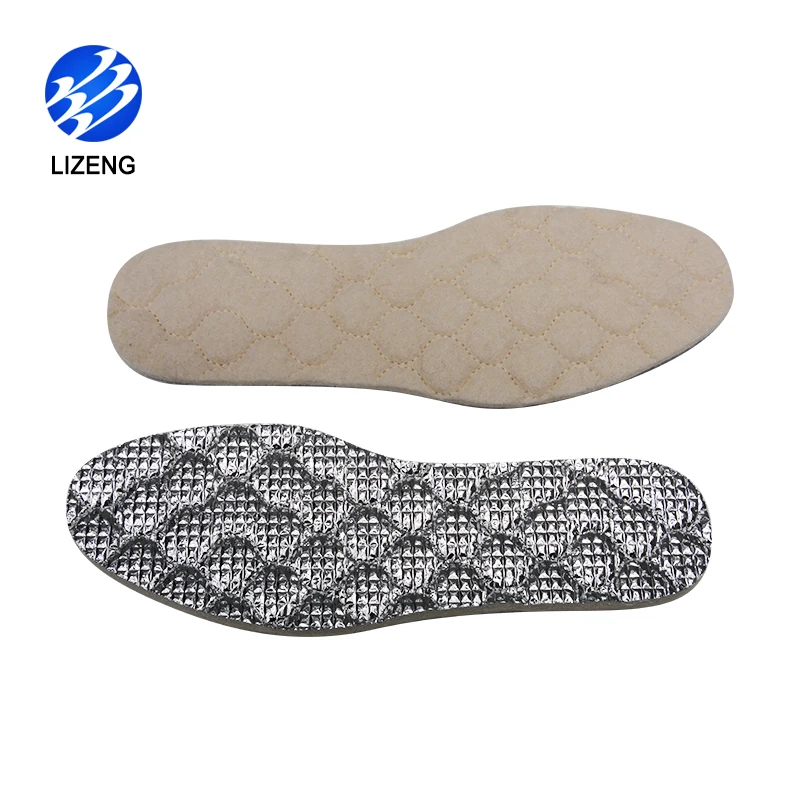 MOQ 2 Pair Aluminum Foil Keep Warm Thermal Insole For Winter Snow Boots