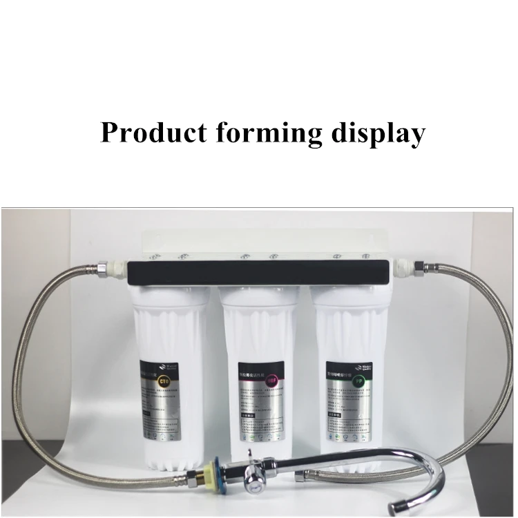 Ten inch Pure water Machine Filter housing Running Water Purifier Preposed 3 Stage Water Filter for Household Kitchen