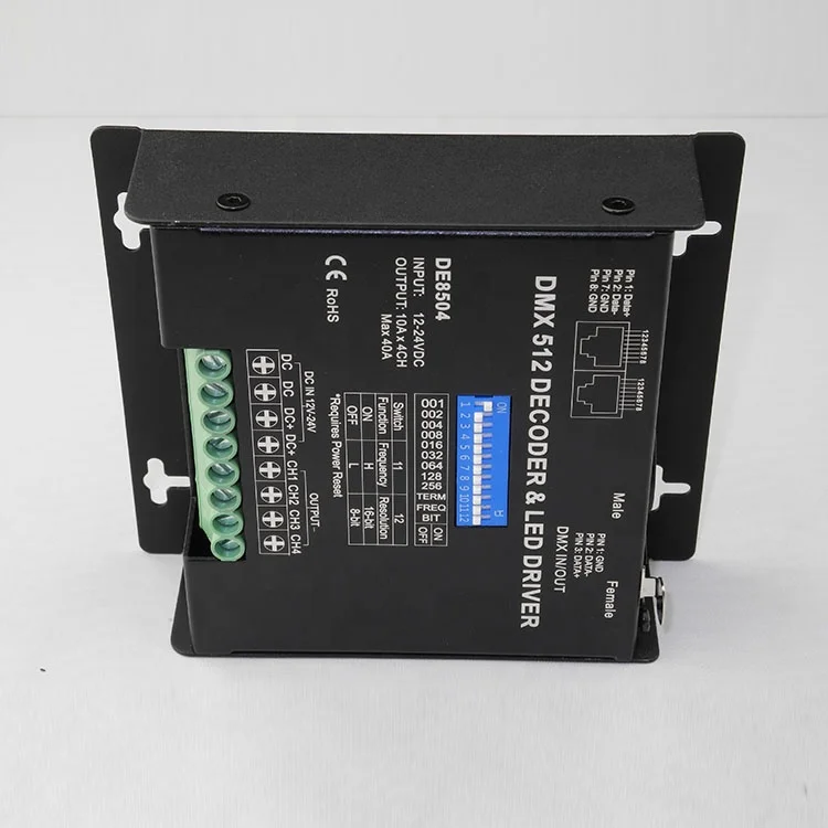 DC12-24V RGBW controller DMX512 decoder