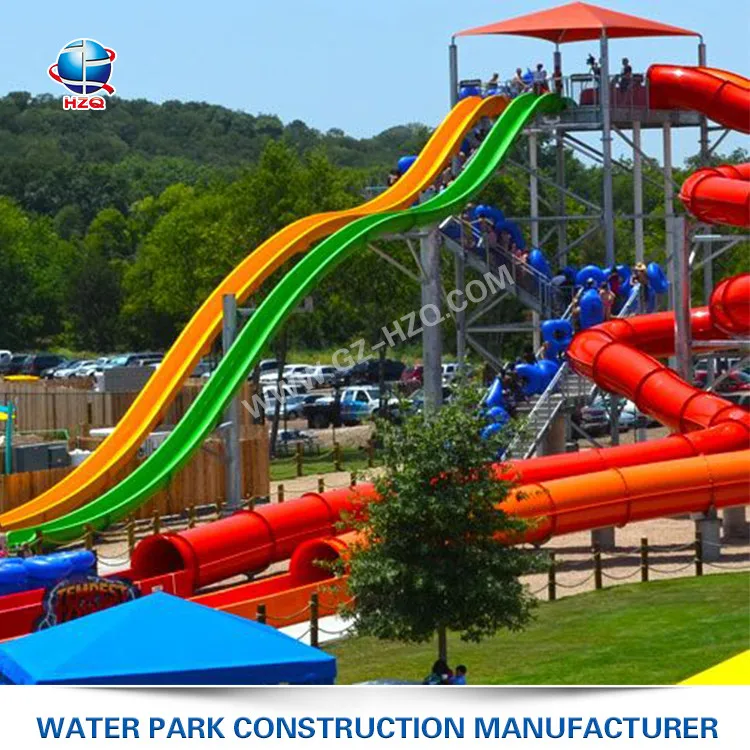 Giant aqua park equipment + aqua water park GRP water slide for children and adults