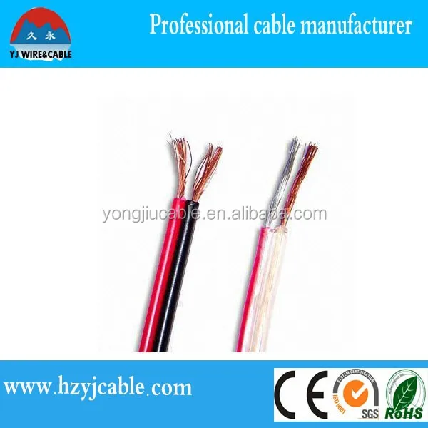 2x1,0 мм цветной двойной динамик кабель 24awg pe изолированный Электрический провод с электрическим кабелем
