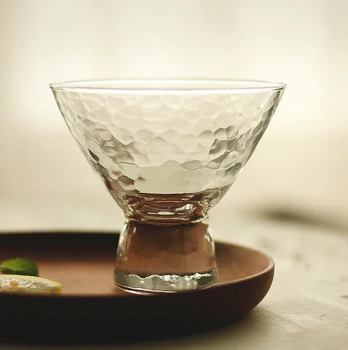 Hammer Head Pattern Cone Ice Cream Cups Creative Glass Summer Cool Drink Glasses Small Cup 220ml