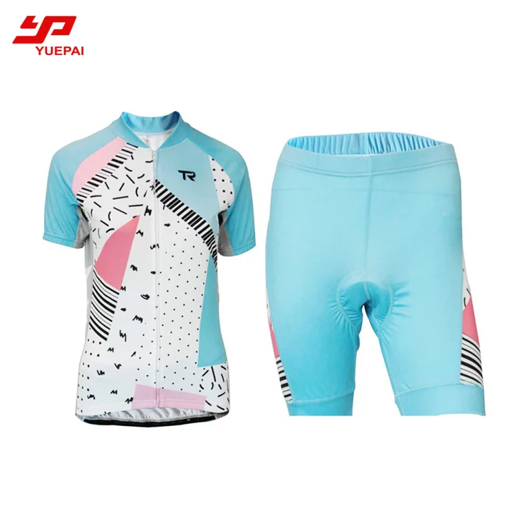 New Custom logo sublimated wholesale bike uniform bicycling custom women cycling jerseys clothing