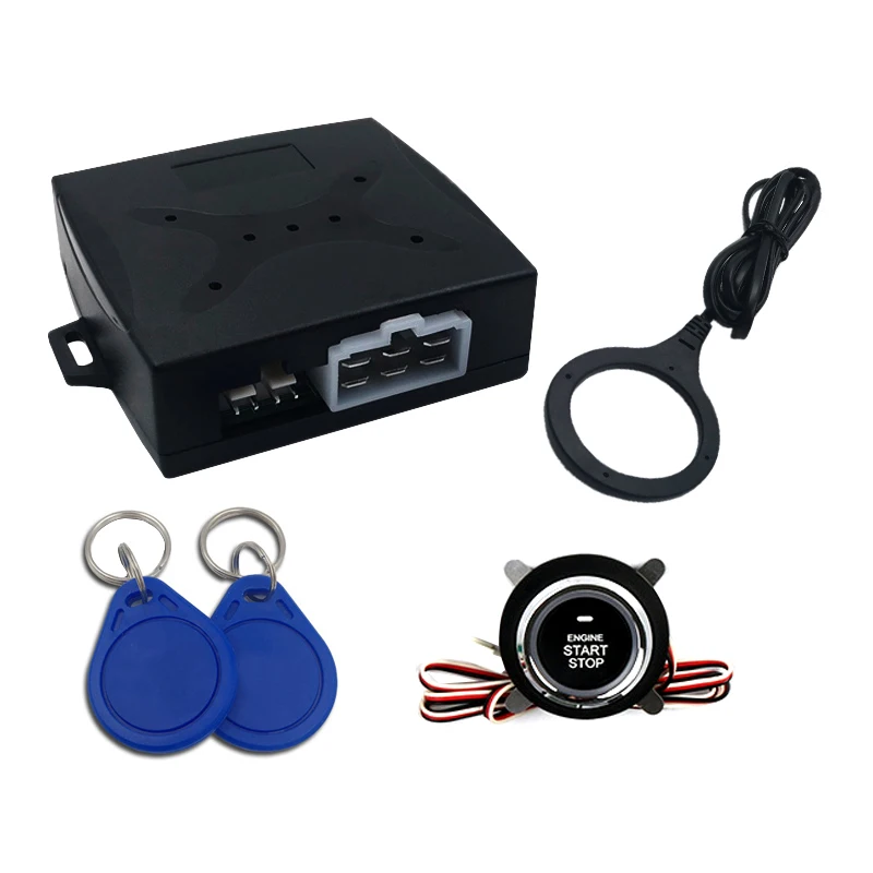 Умная Система запуска двигателя Одно нажатие кнопки Пассивный бесключевой доступ автомобильная система сигнализации