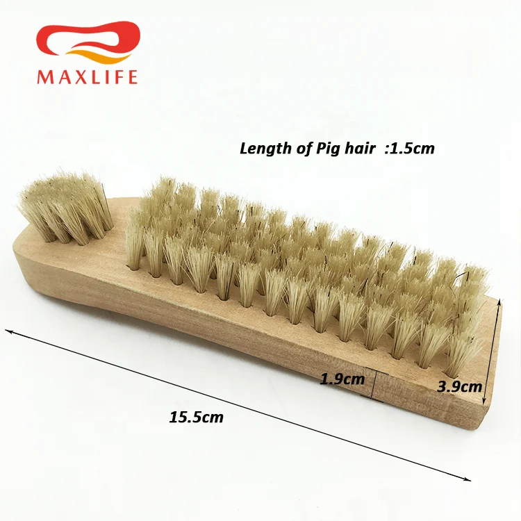 Leather Shoe Brush Shoe Polish Brush 100% Pig Hair Shoe Brush
