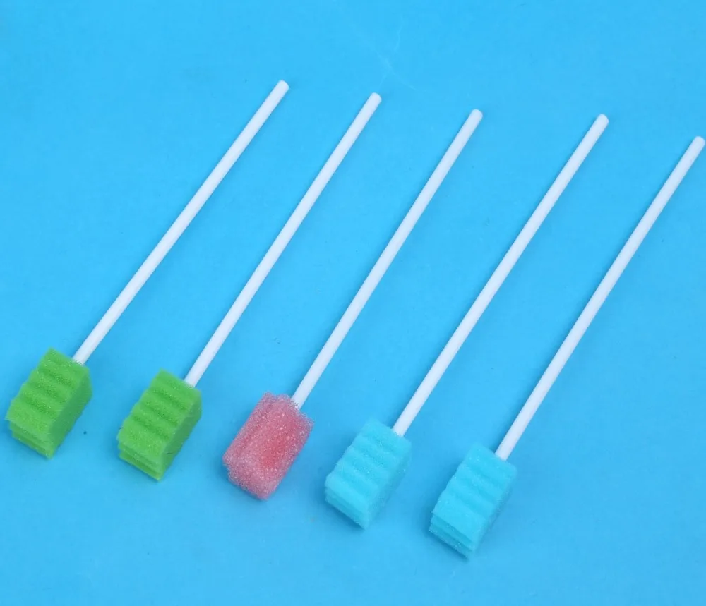 Disposable Medical Patient Mouth Cleaning Sponge Stick Foam Oral Swab