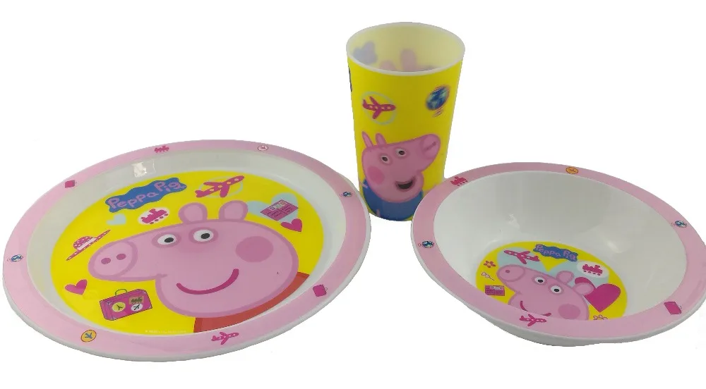 
BPA FREE PP Round IML Baby Feeding food plate 