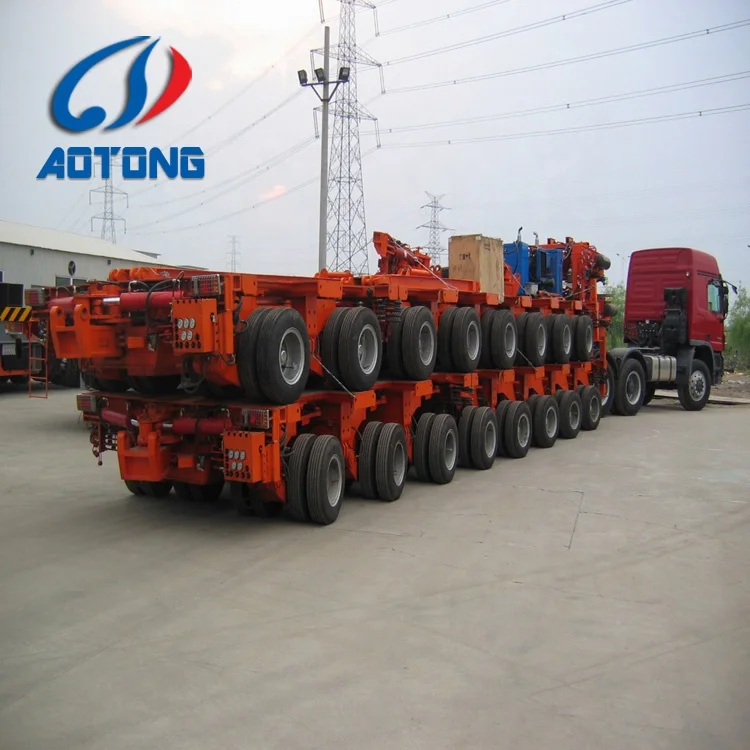 SPMT self-propelled modular trailer for heavy equipment transporter