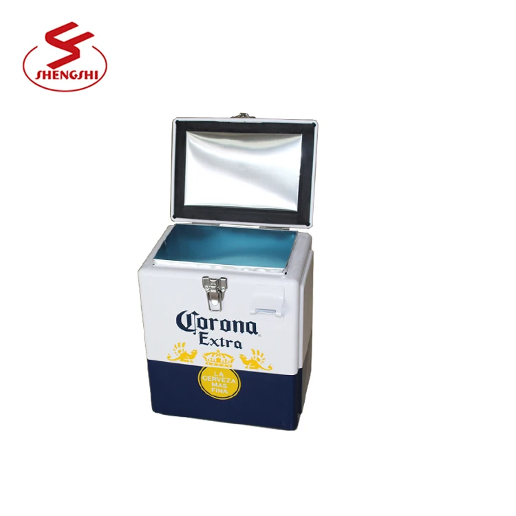 Vintage Metal Corona Extra Drink Cooler Box