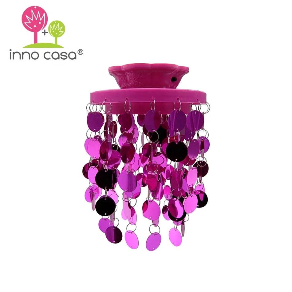 OEM BTS School Locker Fashion Accessories Back To School Fancy Hot Pink LED Locker Mini Chandelier Magnet Cabinet Pendant Lamp