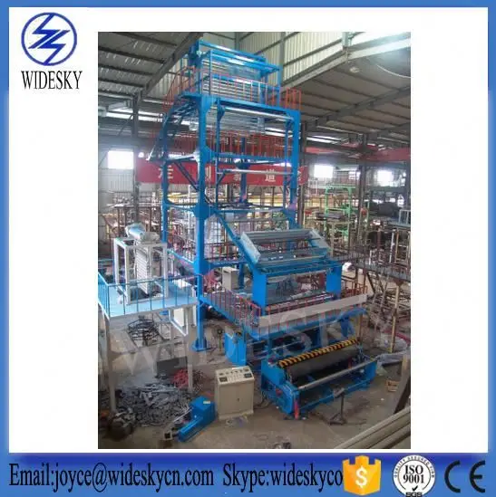 
Three-layer LD HD LLD EVA Co-extrusion Machine board rotary film blow moulding three layer co-extrusion film blowing machine 