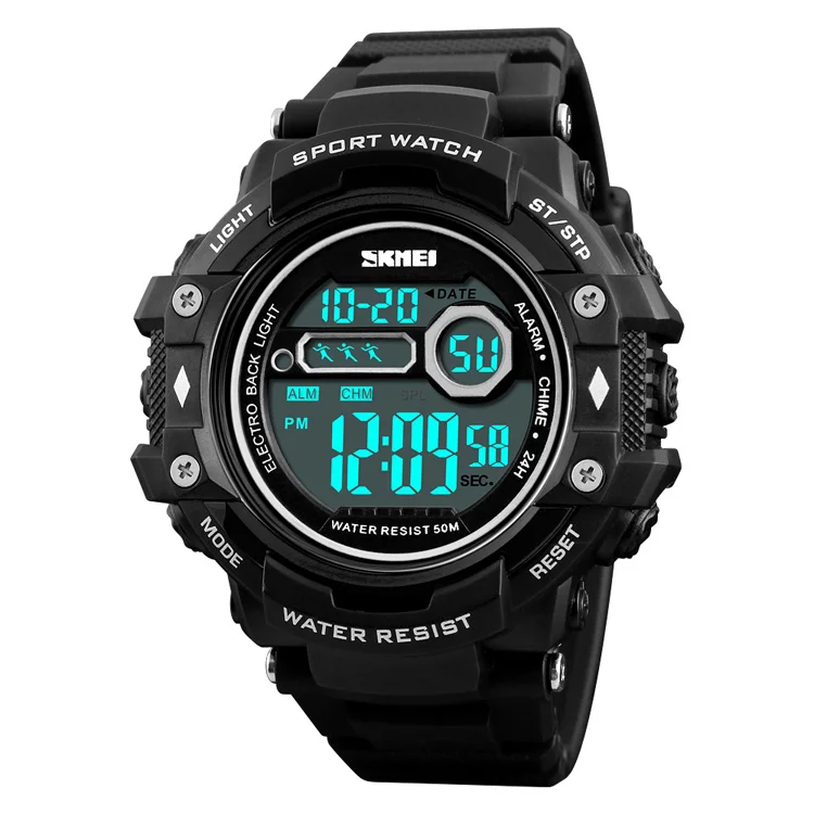 SKMEI 1325 LED Digital Men Sport Watch Week Date Alarm Chronograph Waterproof Male Clock Sport Watches