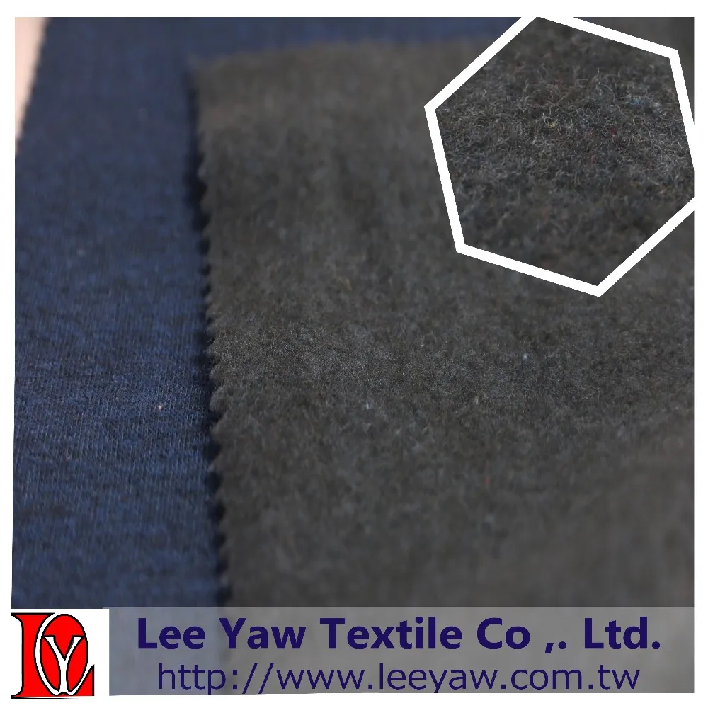Polyester Cotton Rayon Blend Fabric Fleece Cotton Fleece Fabric With Face Peach