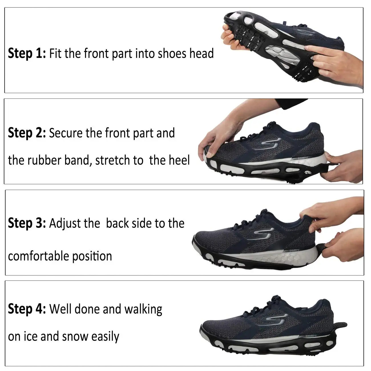 Нескользящие захваты для льда, шипы для обуви, снежные шипы для альпинизма