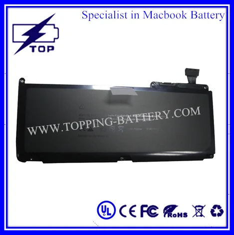 
UL CE Rohs FC 10.95V 6000mah Replacement Laptop Battery A1331 for Apple Macbook Pro 13