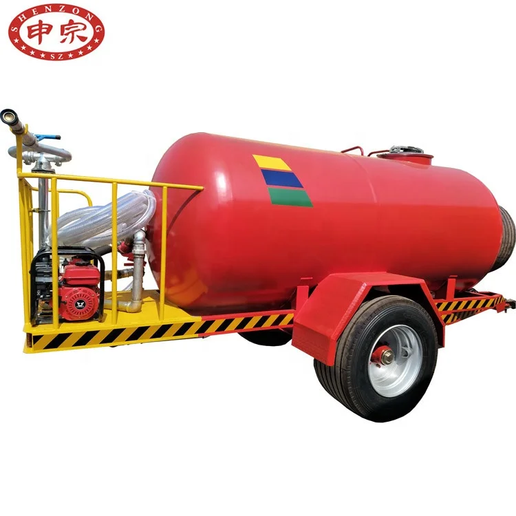 5 ton big wide tire fire fighting water tank trailer for sale