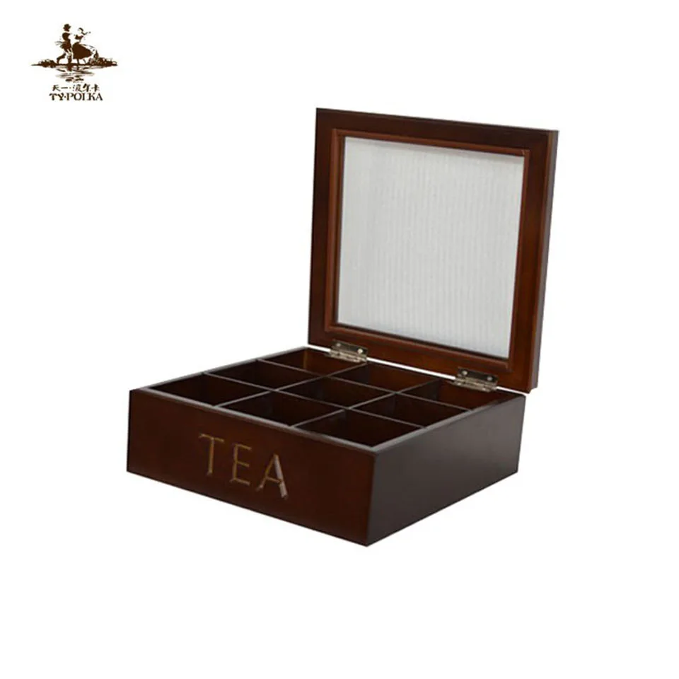 
Custom antique wooden tea set storage box 