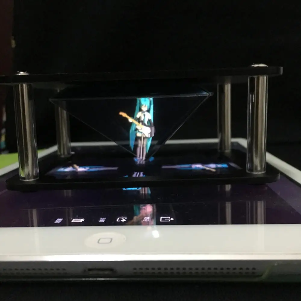 DIY holographic display 3d holographic projector stand hologram pyramid box