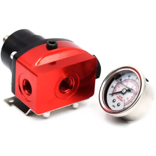 
Universal Adjustable Fuel Pressure Regulator +160psi Gauge AN 6 Fitting 