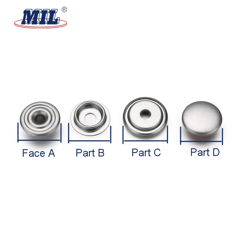 Wholesale 11.5mm sliver nickel bronze hidden snap button