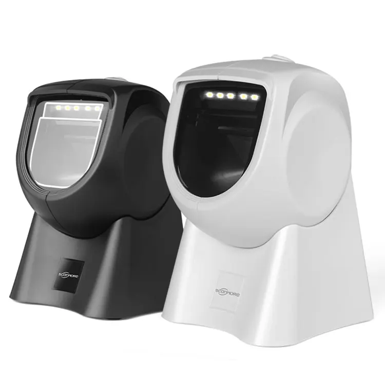 2D POS Desktop Barcode Scanner Hand -free Omnidirectional Laser Symbol Scanners