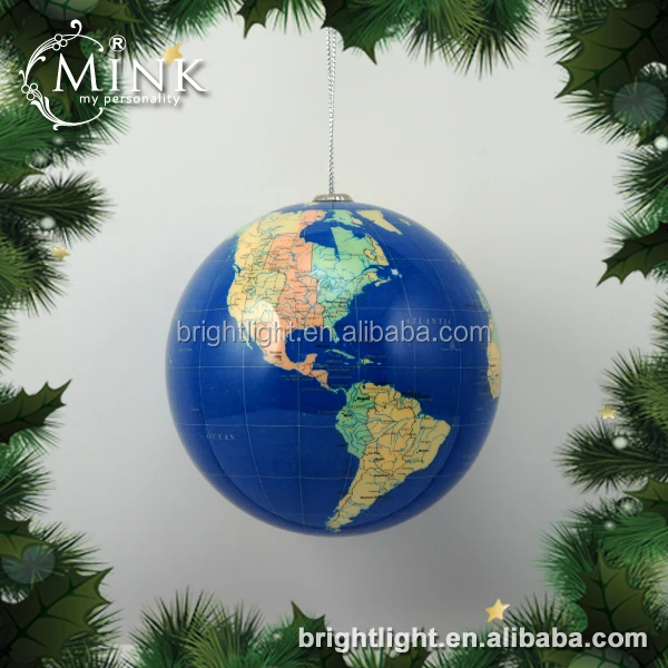 
best-selling decorative map christmas ball 