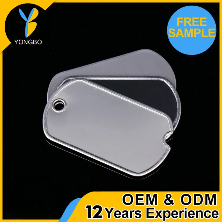 China Supplier black metal dog tag oem private label available