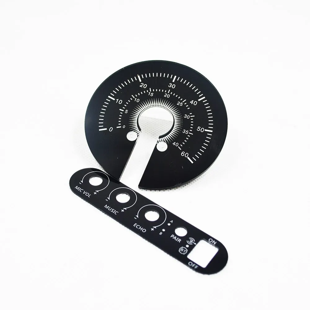 Customized silk-screen printing  graphic overlay with 3M adhesive