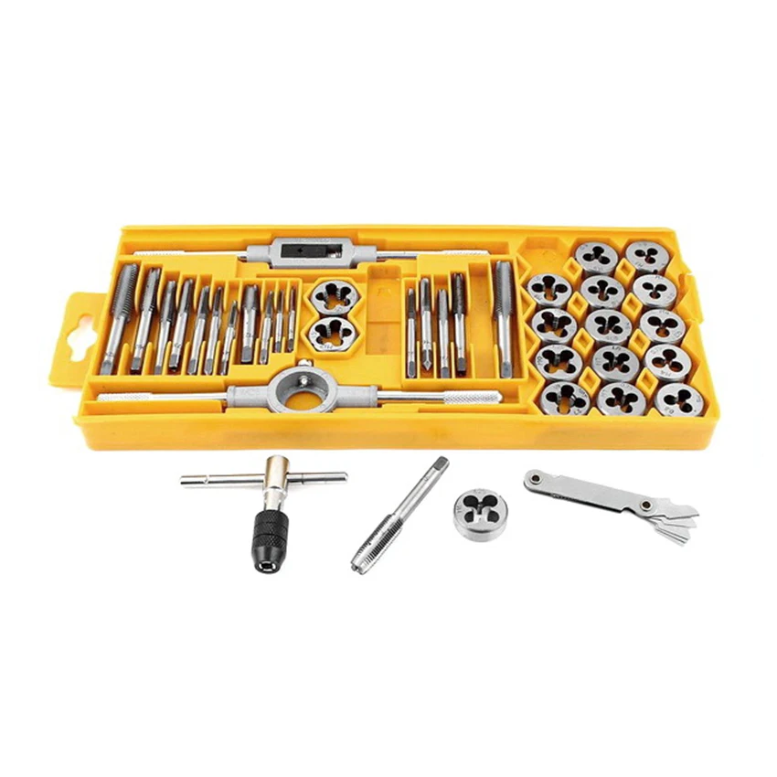 40 Piece Tap & Die Set Pittsburgh Metric Sizes New Sealed in Plastic Case