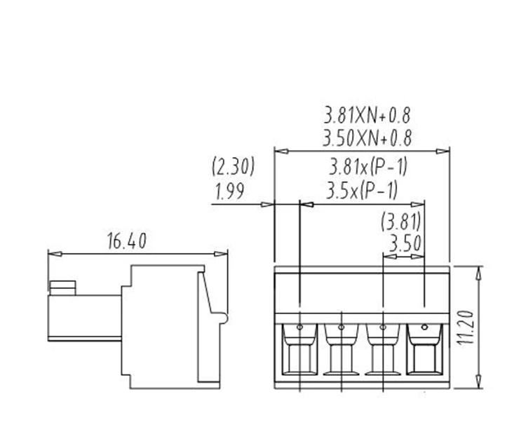 ULO popular 15K 3-way pluggable terminal block