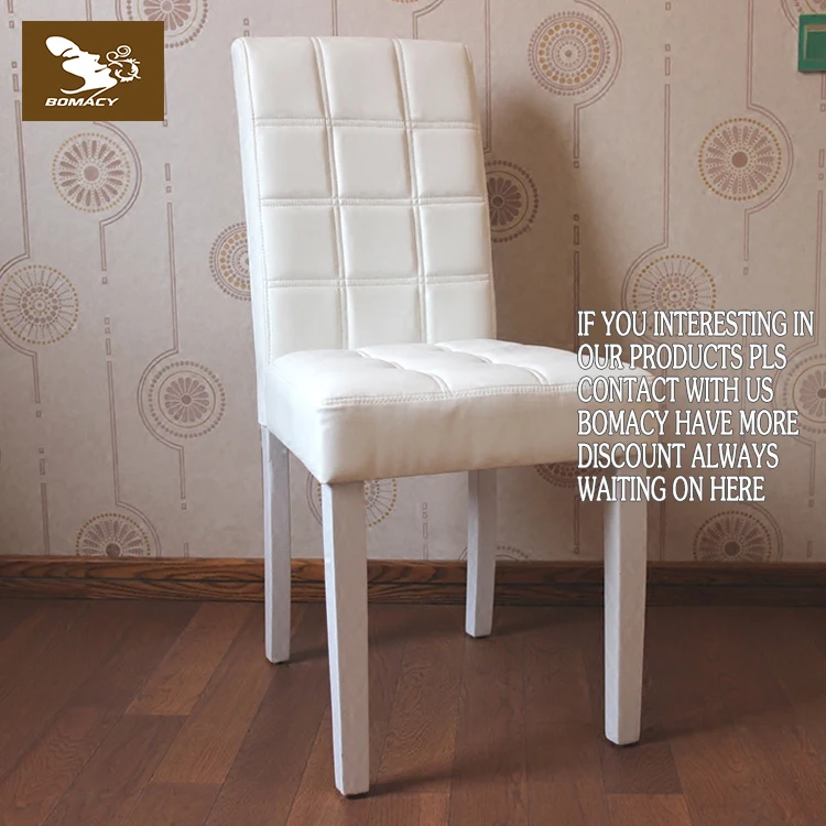 Bomacy Modern Design Dinning Little Tulip Chair Dining Room Chair With Leather Cushion