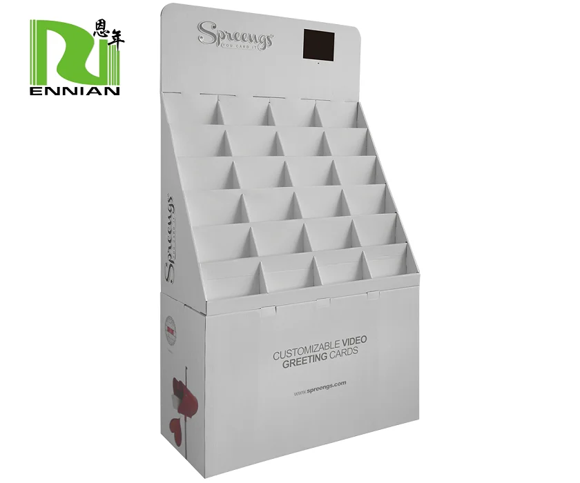 greeting cards retail display rack, cards shelf display stand ,supermarket shelf cardboard floor display