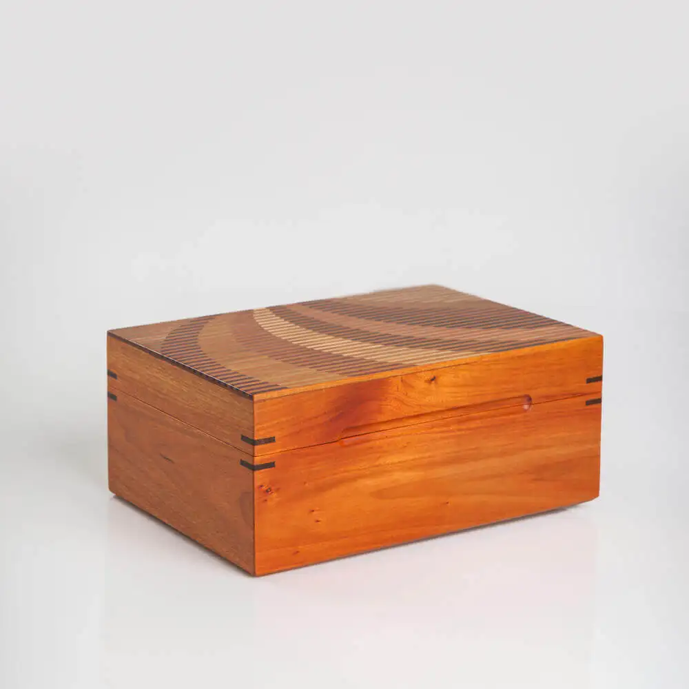 
2019 Colorful Wooden Box Customized Wooden Tea Box 