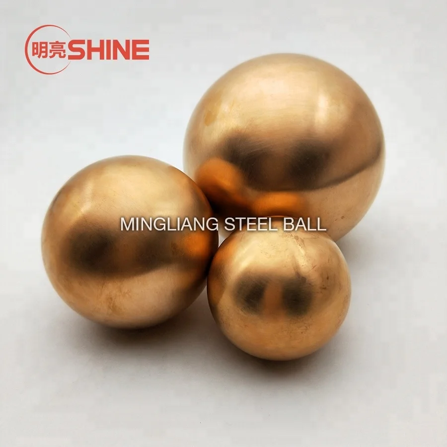 Factory Customized 30mm 50mm Solid Pure Copper Sphere