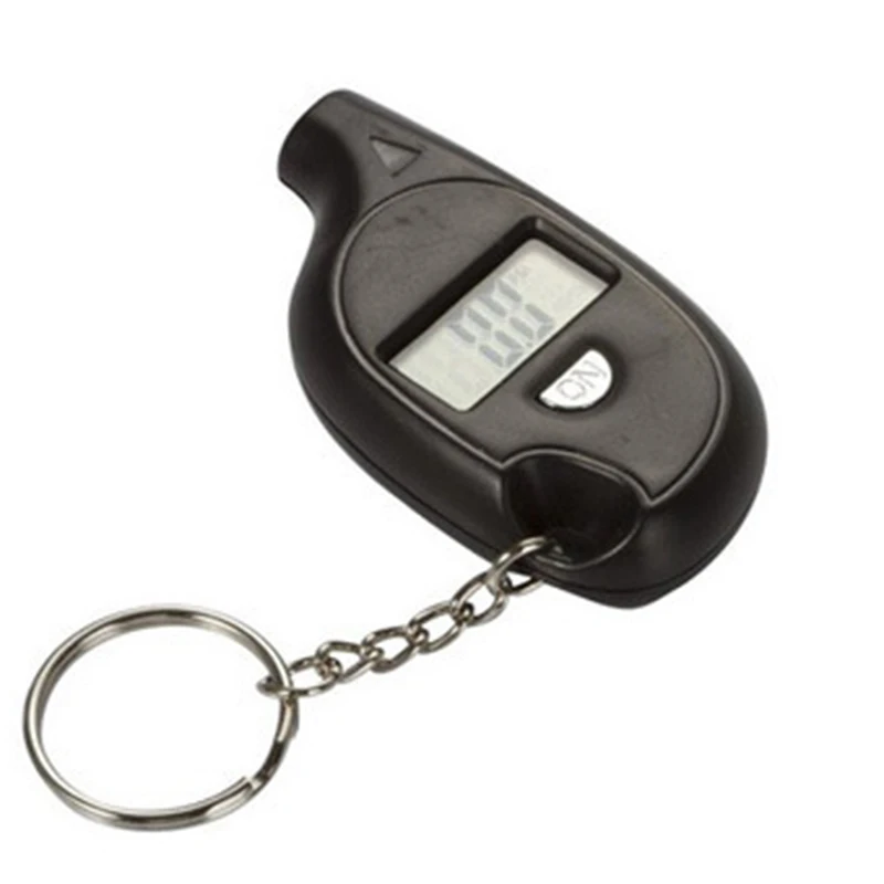 Mini Digital Tire Gauge Key Chain Tire Pressure Meter Key Ring Digital Display Tyre Air Pressure Gauge