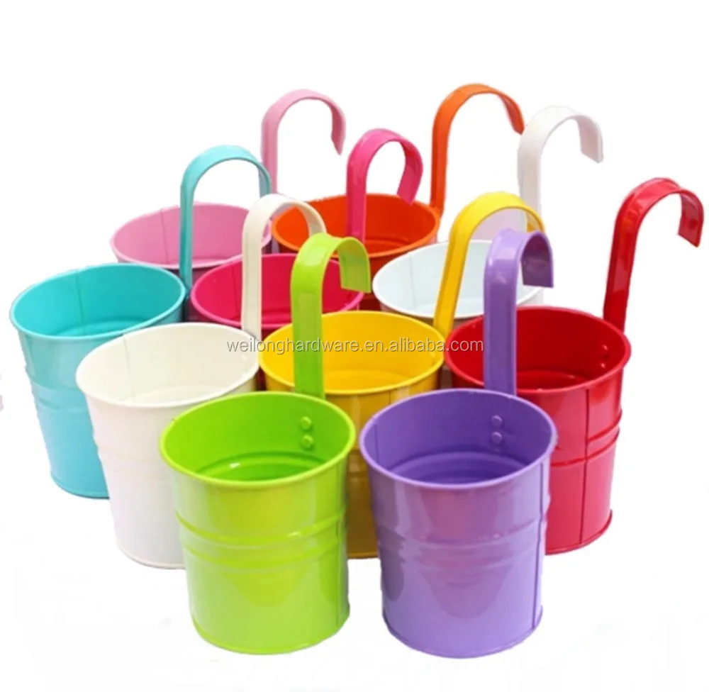 Металлический железный подвесной цветочный горшок ваза плантатор комнатное ограждение Настенная Подвеска для балкона сада патио