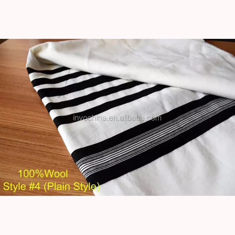 
jewish wool prayer shawl religious scarf 