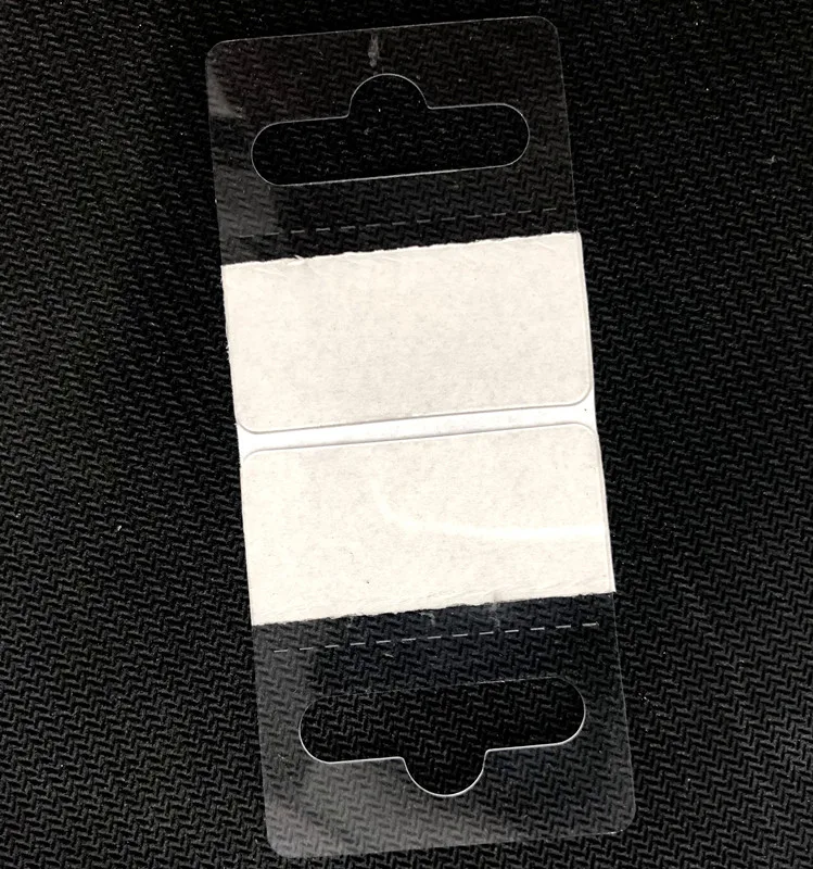 Hot Sale Plastic Adhesive Hang Sticker Tabs With Euro Hole