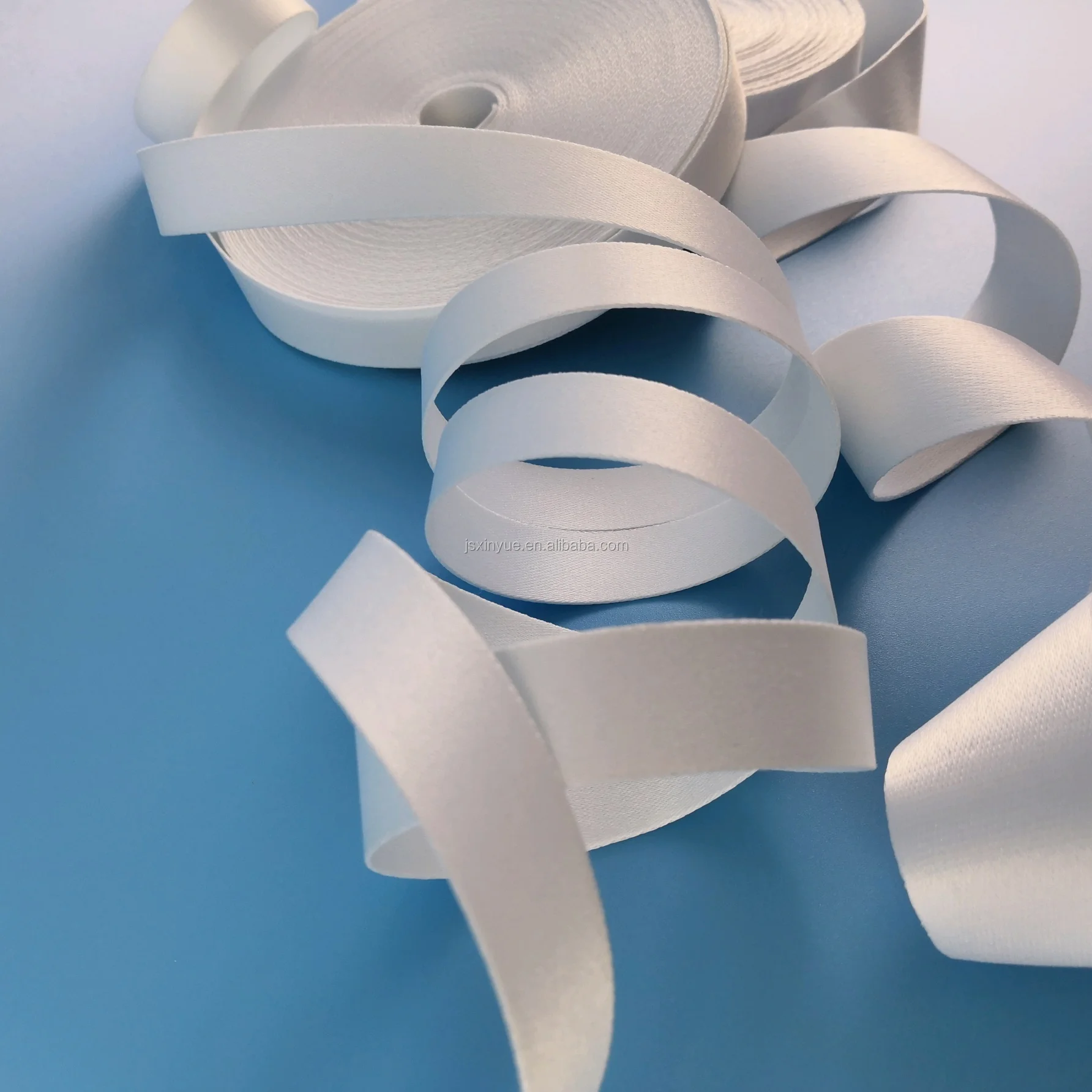 
white ribbon lanyards for heat transfer sublimation 1cm 1.5cm 2cm 2.5cm lanyards roll 