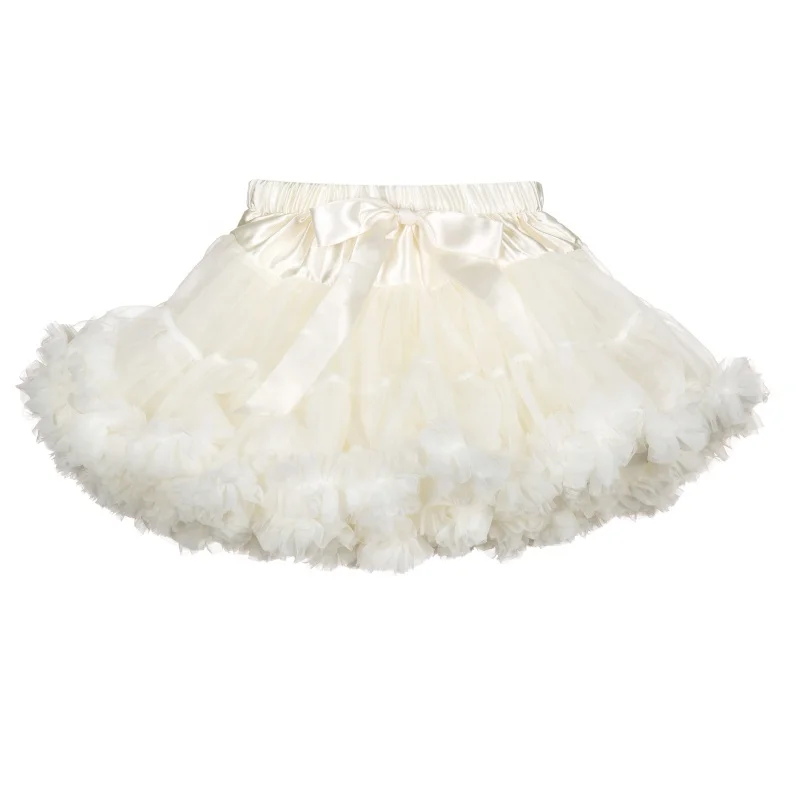 Kids Girls Chiffon Fluffy Charming Tulle Christmas Mini Tutu Skirts