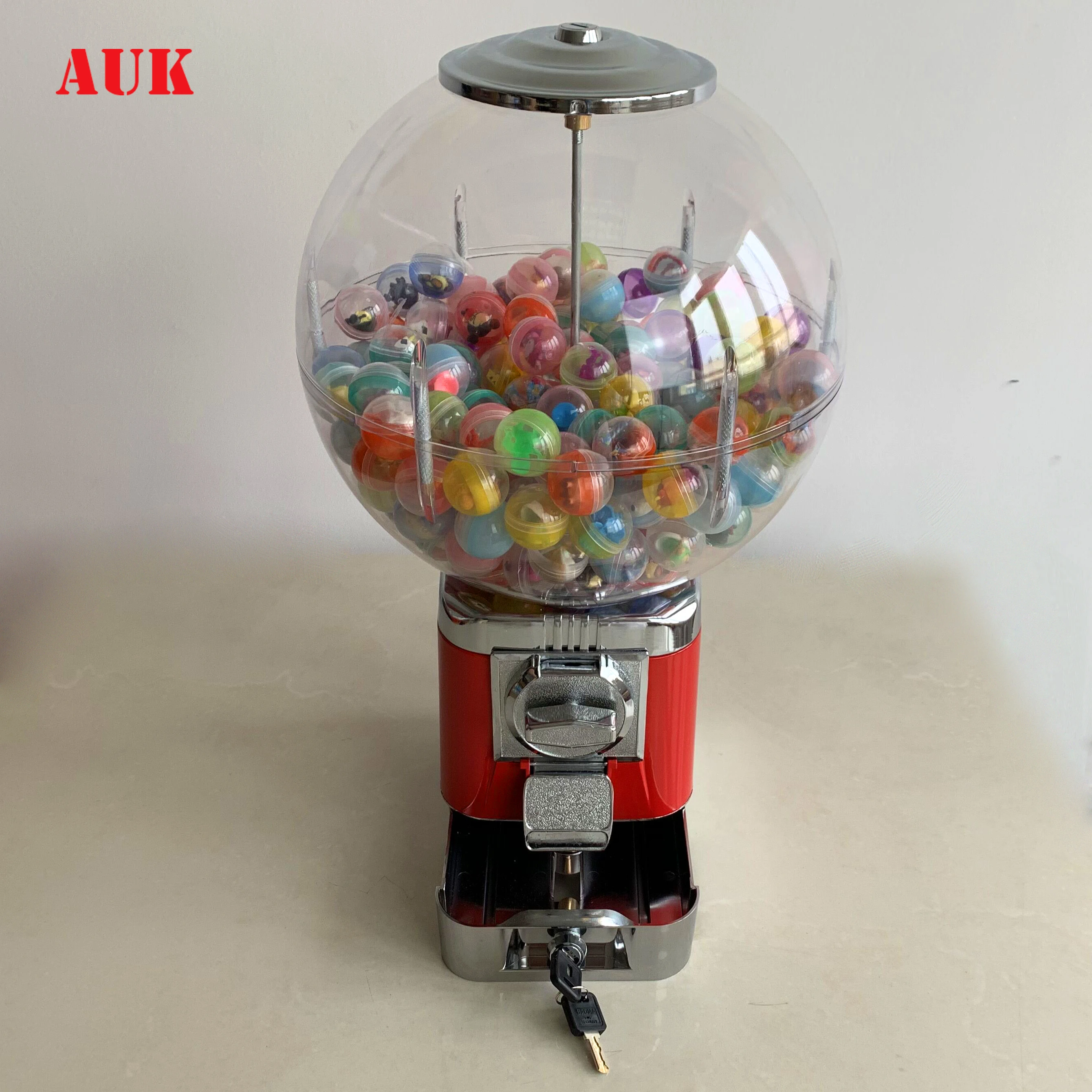 Торговый автомат для продажи капсул конфет gumball с ящиком для монет