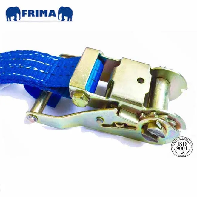 35mm/6m/2Ton Polyester Heavy Duty Lashing Ratchet Tie Down Webbing Strap with 2pcs double J hooks